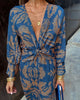 Graceful Evening Wrap Dress
