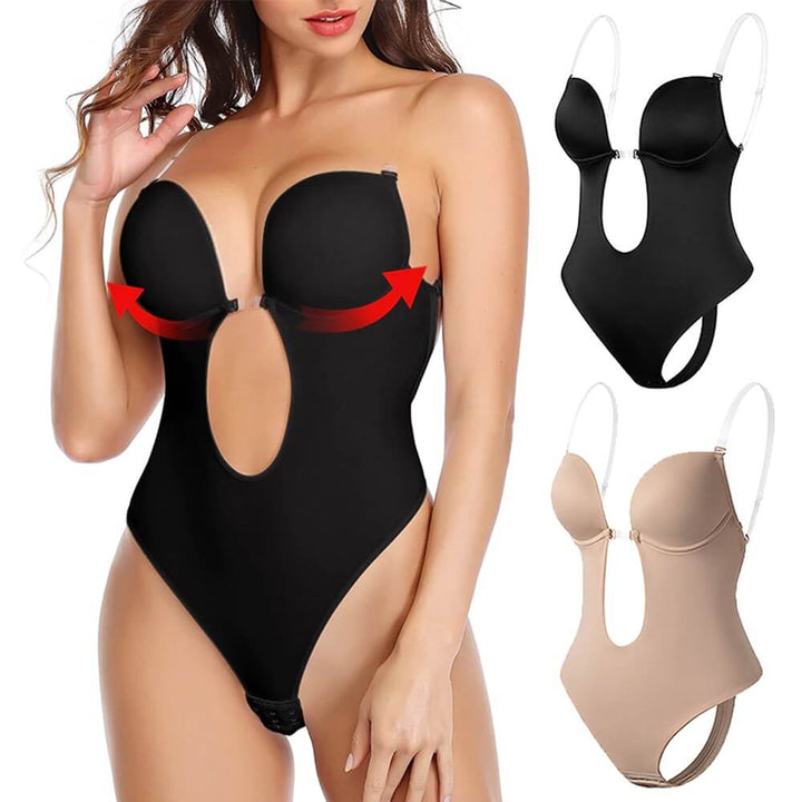 Lizy – Deep V Backless Body Shaper for Seamless Elegance