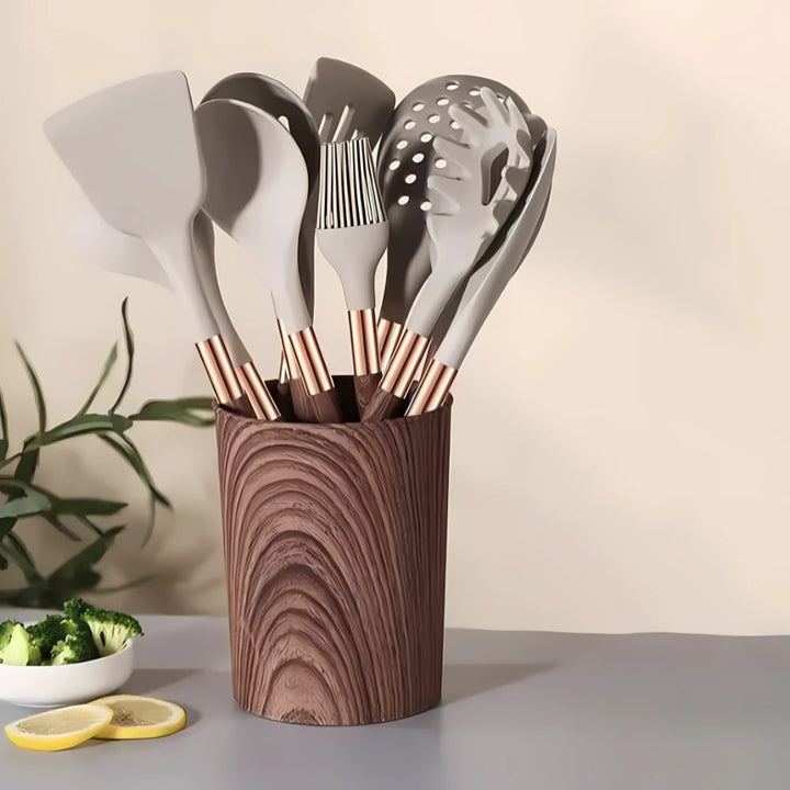 Luxe Silicone Cooking Utensils 10-Piece Set