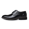 Men’s Smart Vegan Leather Oxford Shoes with Classic Lace-Up Closure