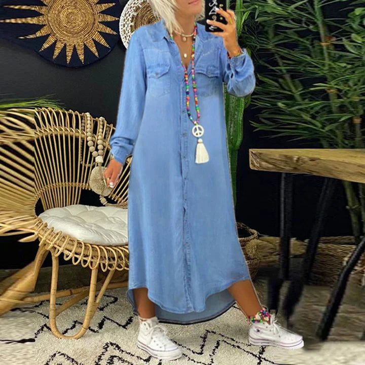 Long Sleeve Denim Dress for Effortless Everyday Style