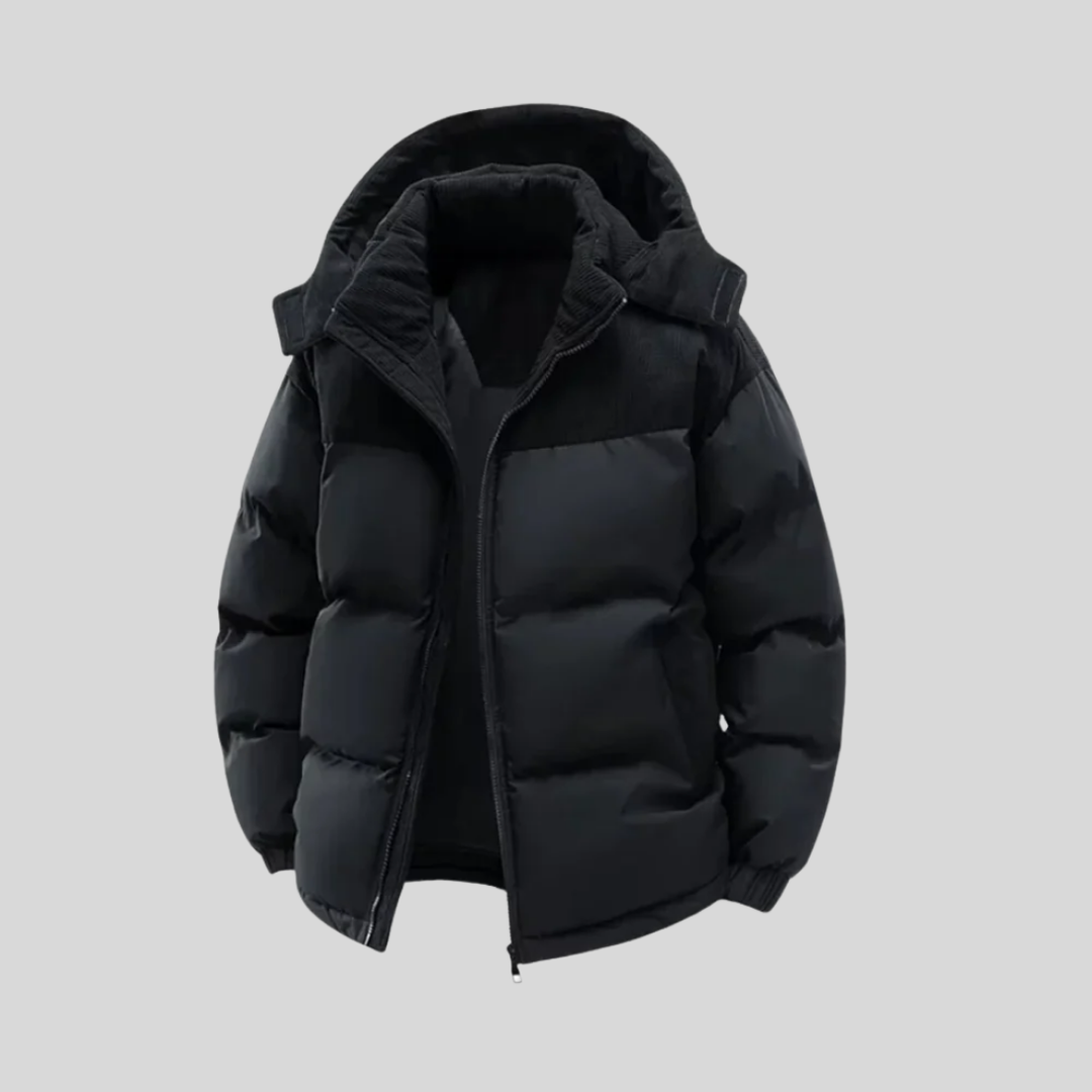 Men's Insulated Winter Jacket with Hood