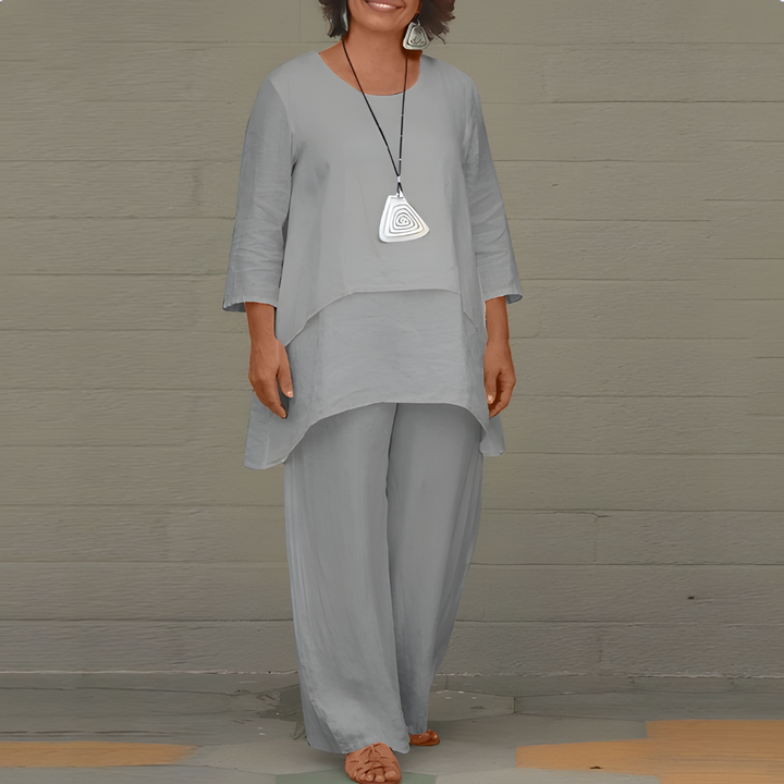 Stylish 2-Piece Linen Set for Women