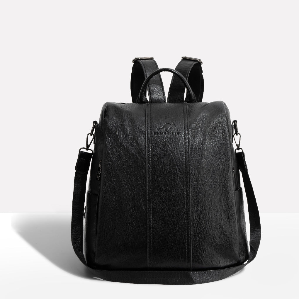 Women’s Anti-Theft Leather Backpack