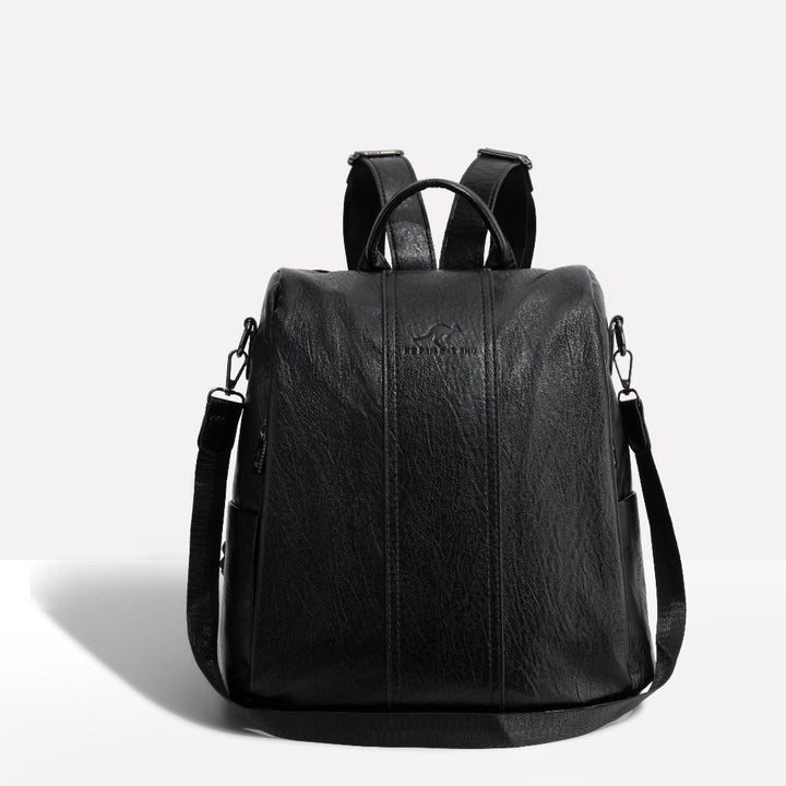 Women’s Anti-Theft Leather Backpack