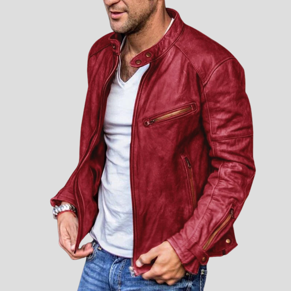 Men’s Stand-Collar Jacket – Modern Layer for Everyday Wear