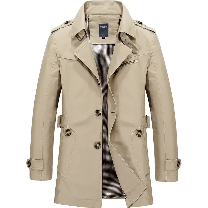 Classic Business Windbreaker for Men