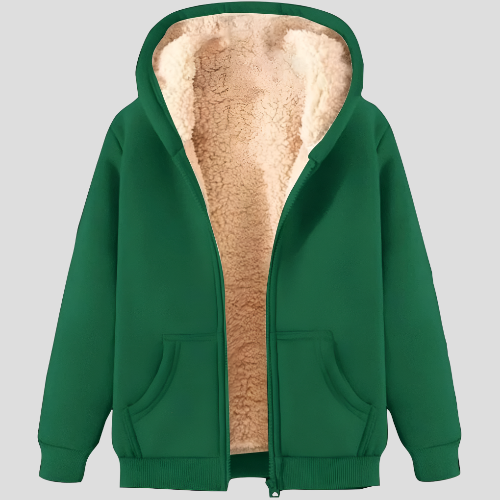 Warmth Men’s Fleece-Lined Winter Hoodie Jacket