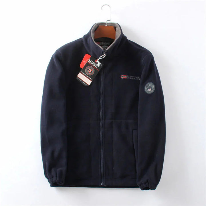 Wind Resistant Men's Fleece Jacket  Practical and Stylish