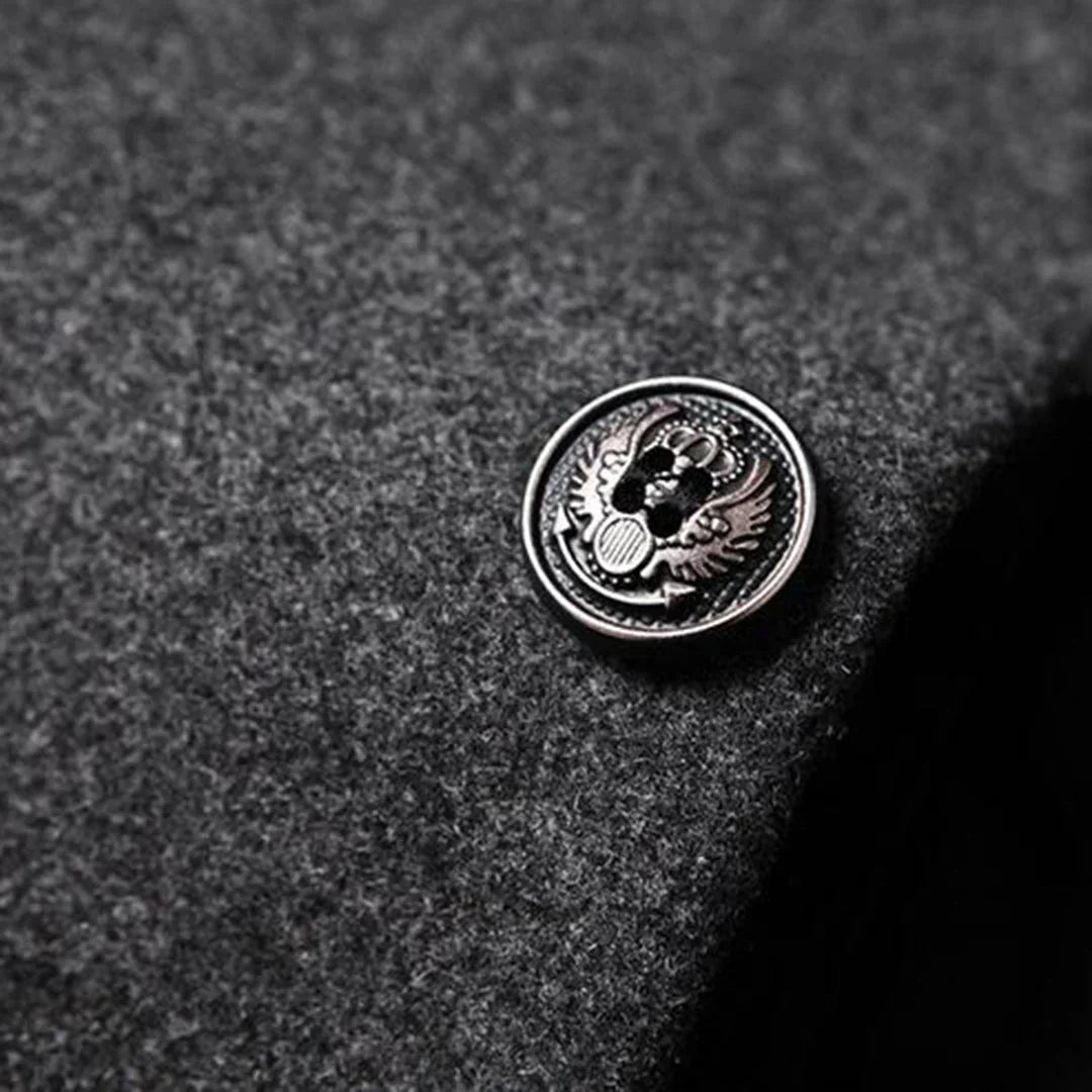 Alexander – Long Formal Men’s Coat with Timeless Elegance