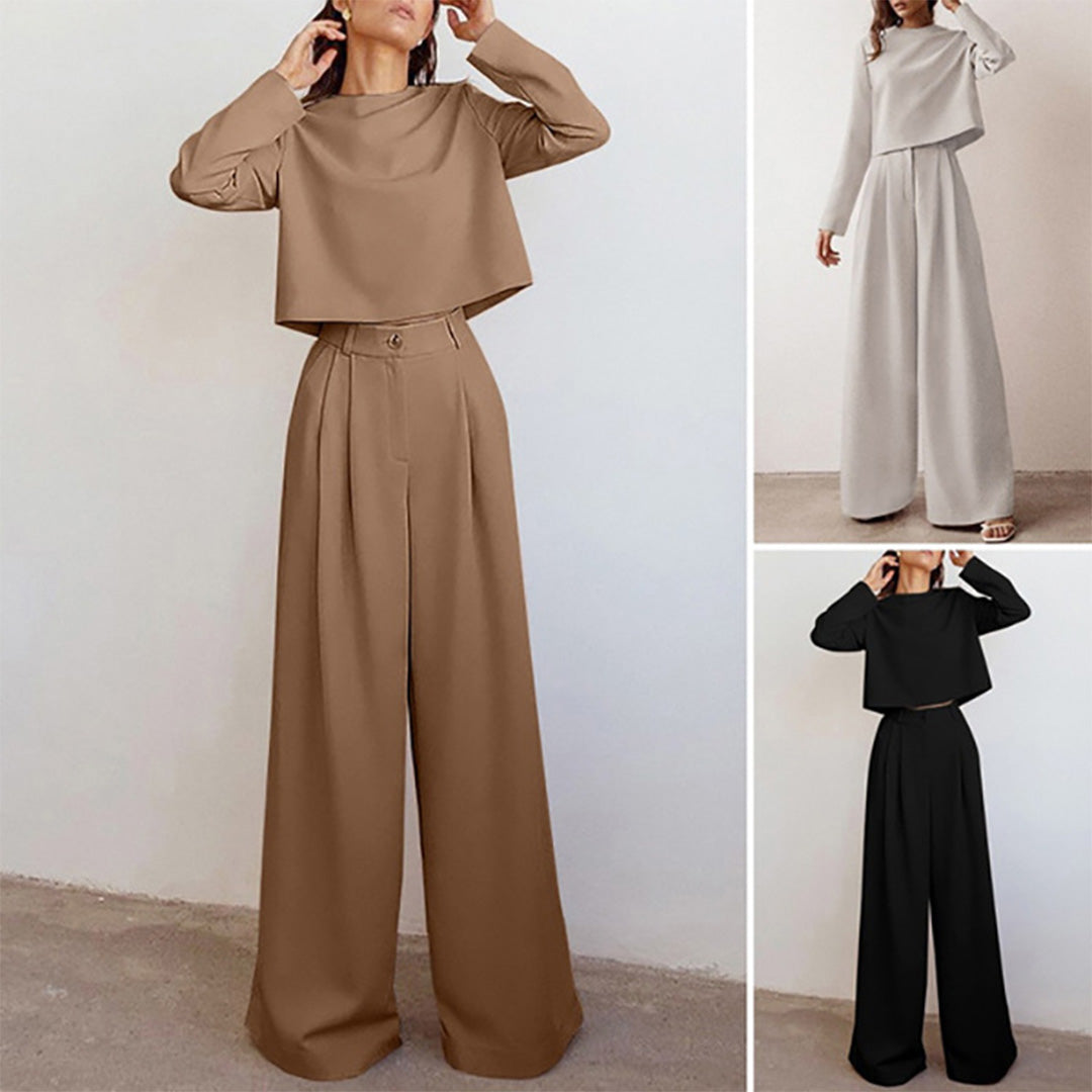 Elegant Two-Piece Palazzo Set
