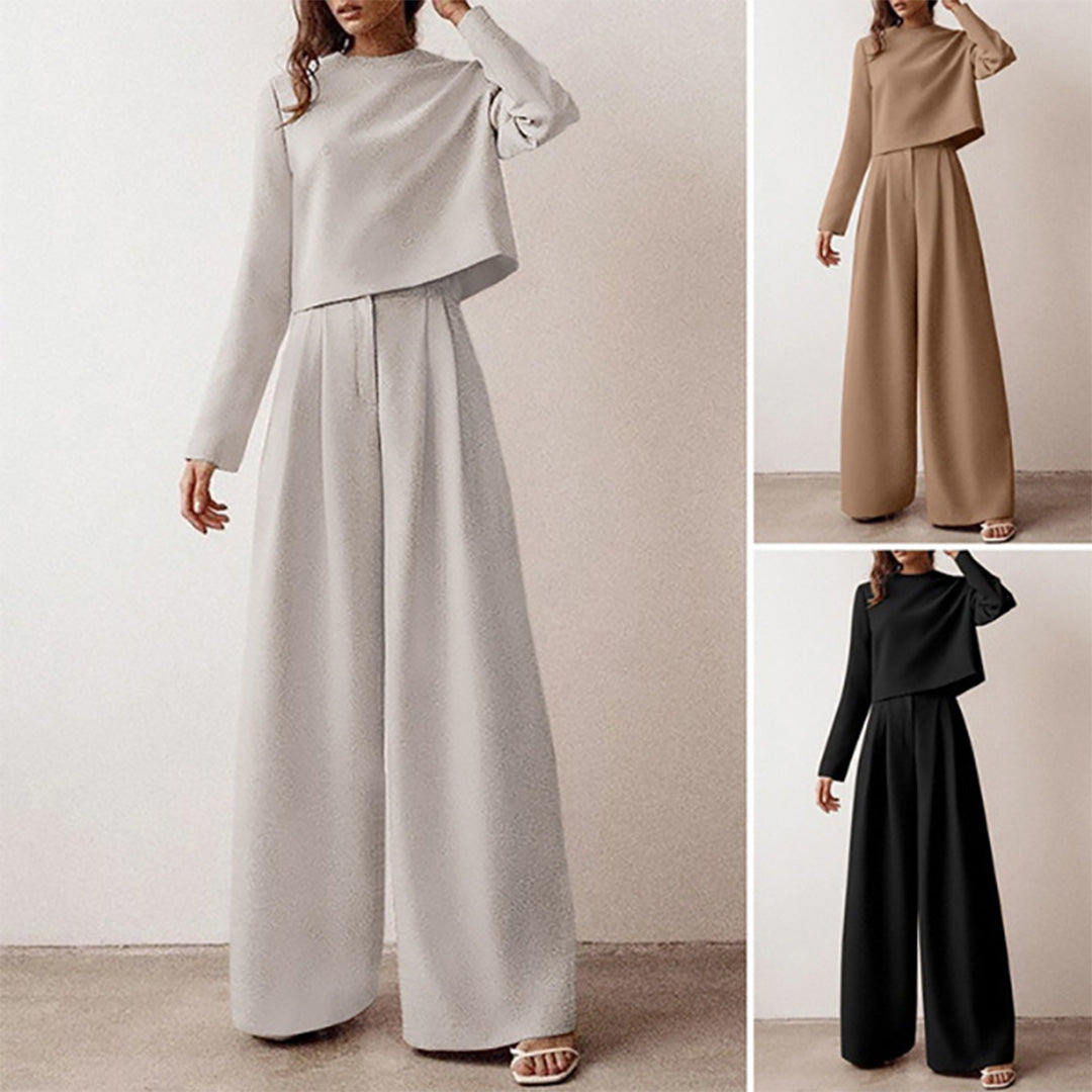 Elegant Two-Piece Palazzo Set