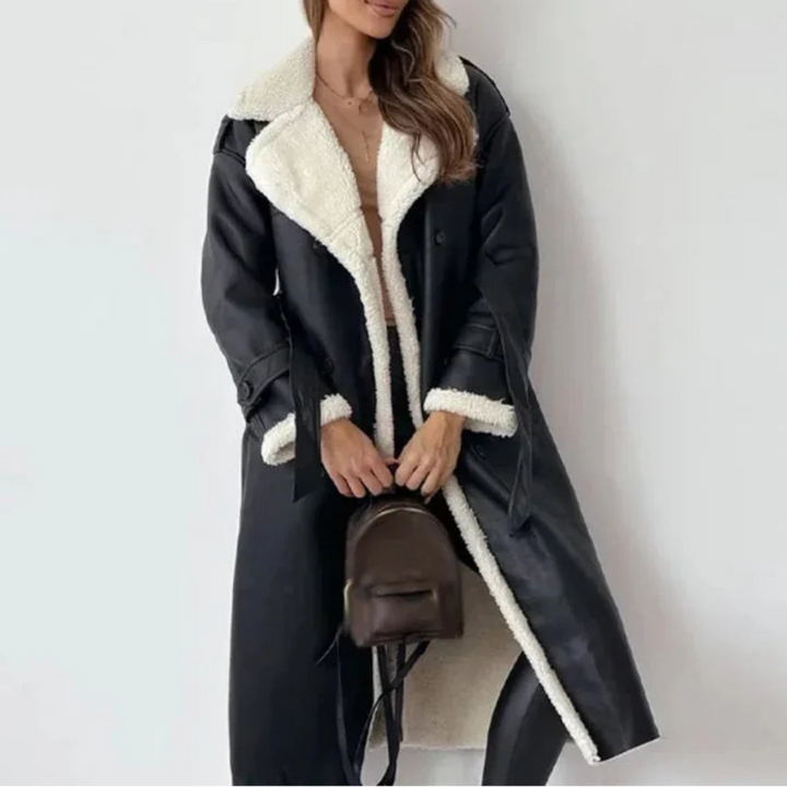 Women's Button Down Long Coat
