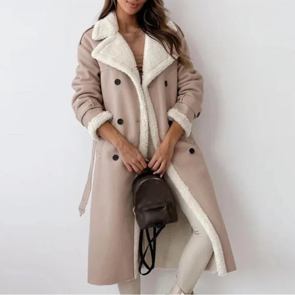 Women's Button Down Long Coat