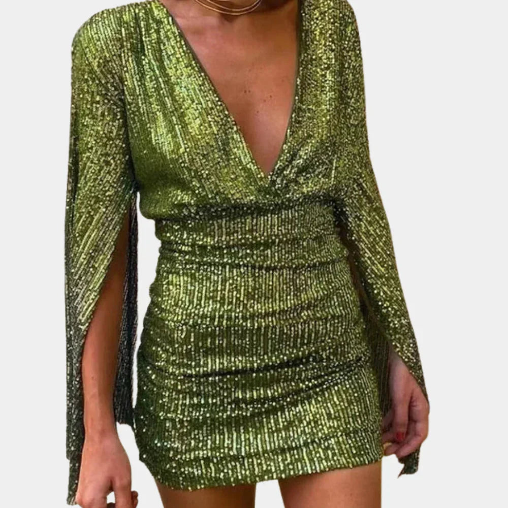 Glamour Dress with Shimmering Details