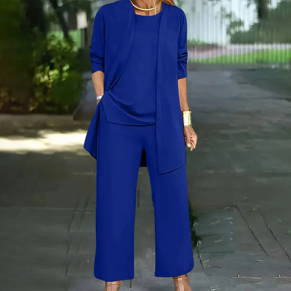 Elegant Three-Piece Pantsuit for Women