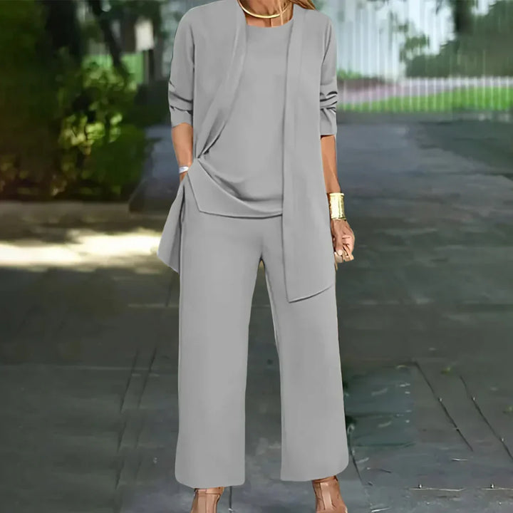 Elegant Three-Piece Pantsuit for Women