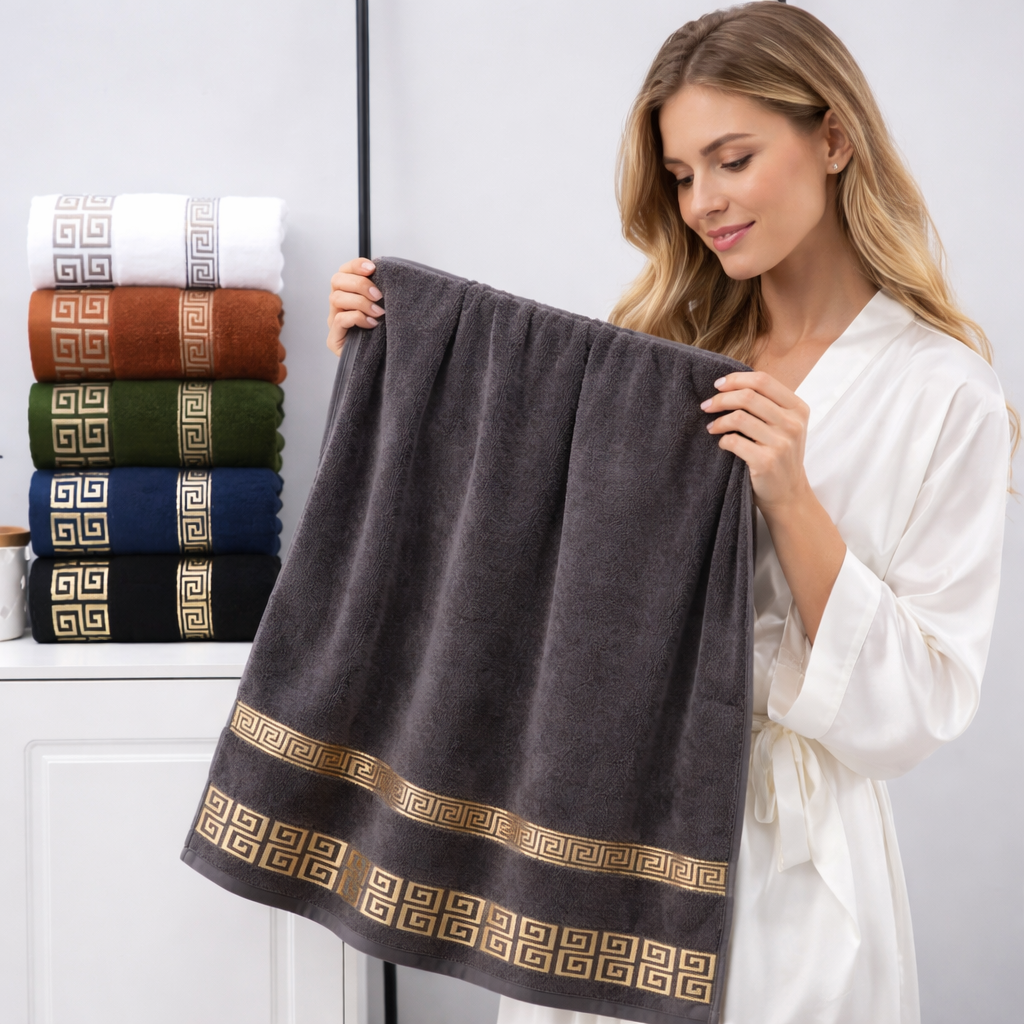 Casa Luxe Athena Cotton Towel Set (2-Piece)