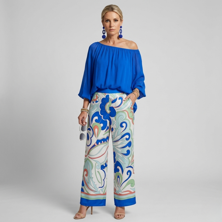 Stylish Off-Shoulder Two-Piece Set