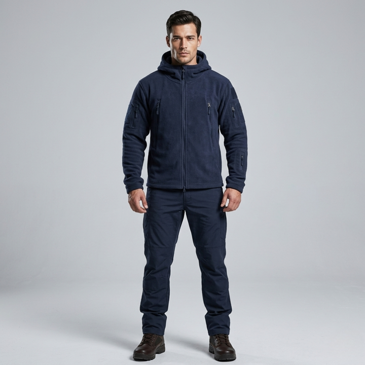 Men’s Wind-Resistant Outdoor Fleece Jacket – Rugged Everyday Layer