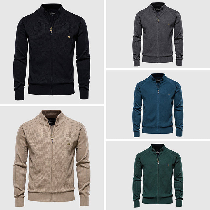 Men’s Cotton Full-Zip Cardigan