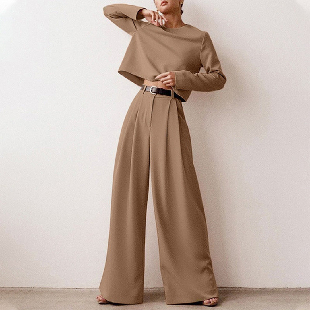 Elegant Two-Piece Palazzo Set