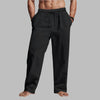 Men's Relaxed Fit Pants with Adjustable Drawstring Waistband