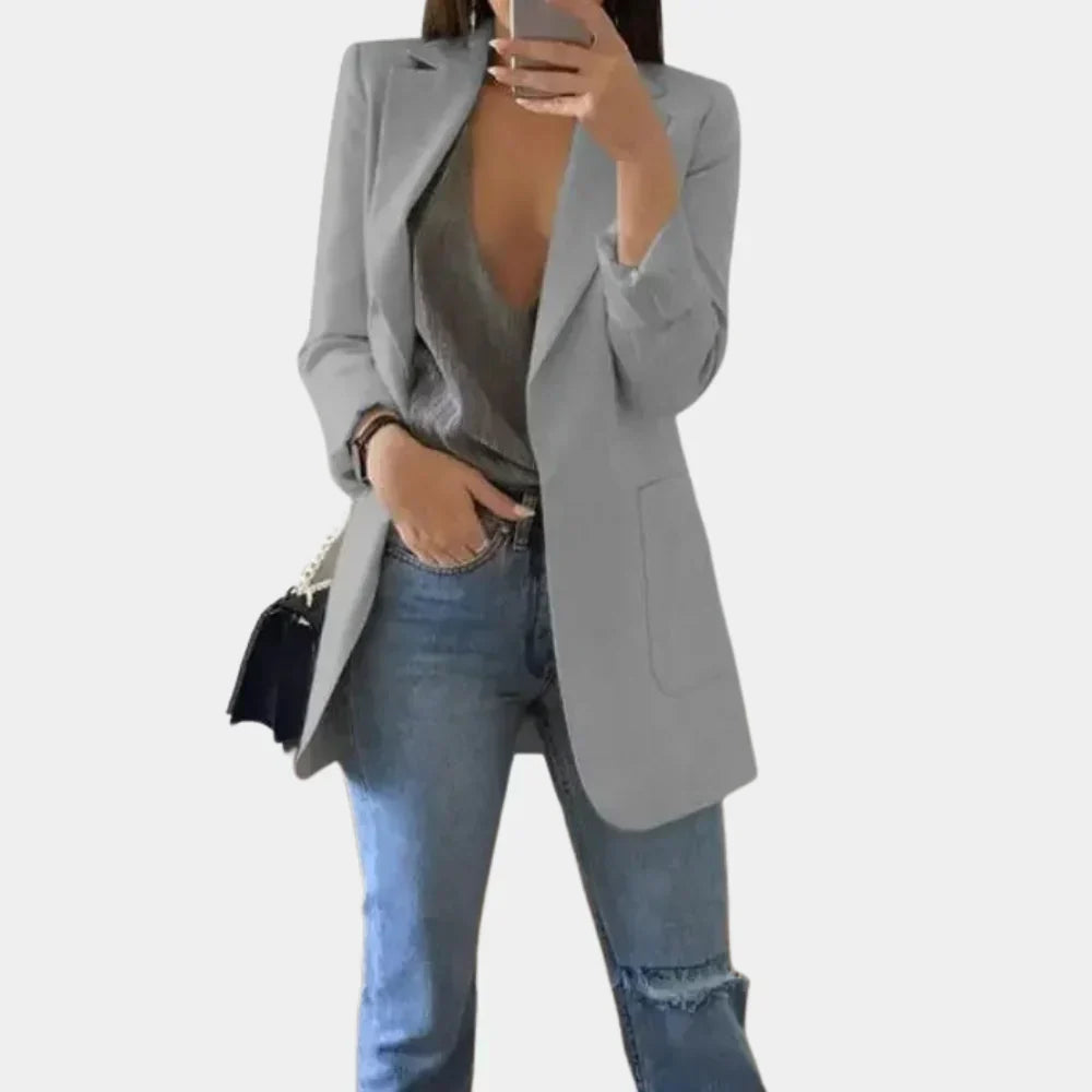Long Slim Fit Blazer for Women – Timeless Elegance Meets Modern Tailoring