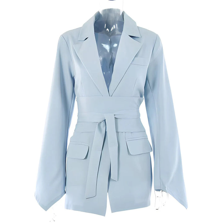 Women's Belted Blazer – Elegant Structure & Versatile Style
