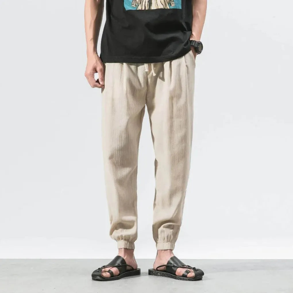 Men’s Cotton-Linen Comfort Pants – Lightweight Everyday Wear