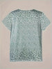 Casual Summer Top with V-Neck, Button Closure, and Short Sleeves
