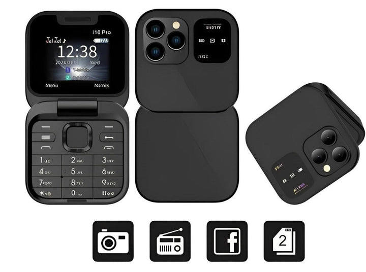 Foldable Dual SIM Phone zaxx
