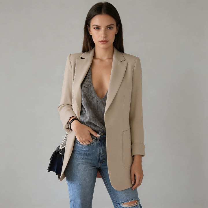 Long Slim Fit Blazer for Women – Timeless Elegance Meets Modern Tailoring