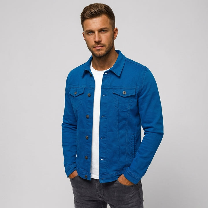 Casual Denim Jacket for Men Timeless Style Meets Everyday Comfort