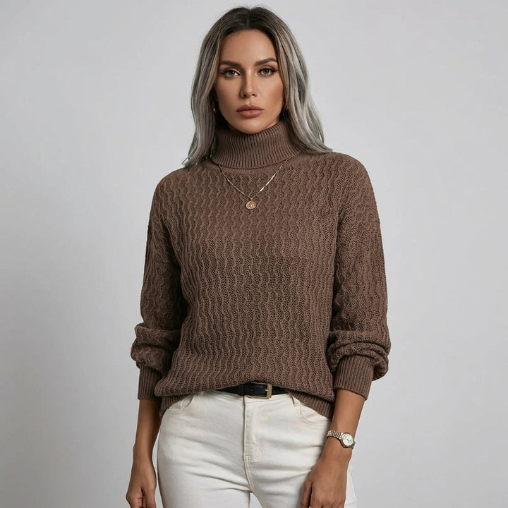 Classic Argyle Turtleneck Sweater