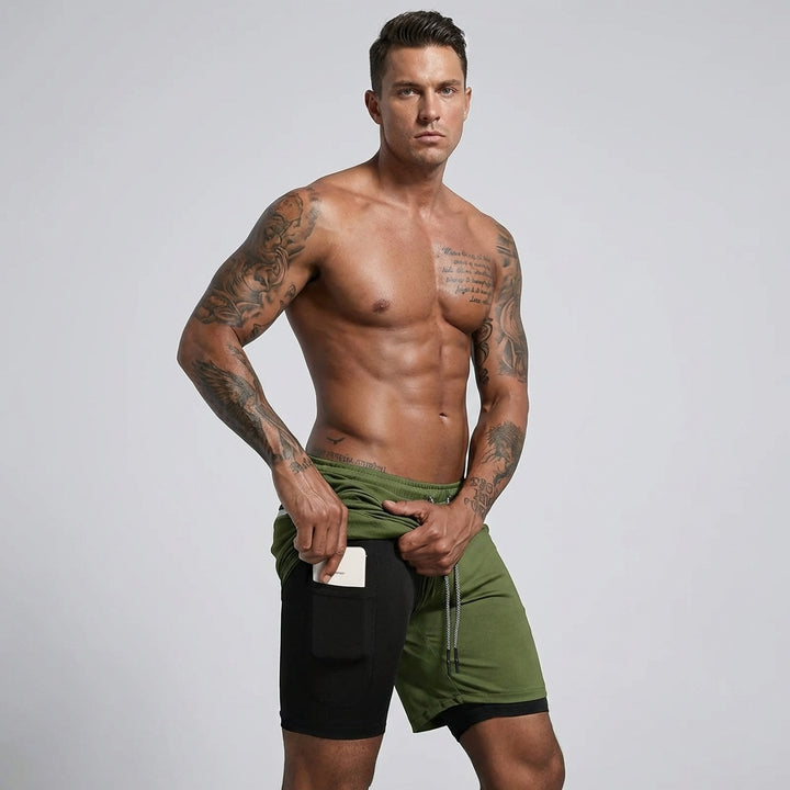 2-in-1 Men's Sport Shorts – Engineered for Performance and Comfort