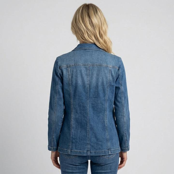 UrbanEdge – Denim Blazer with Classic Fit