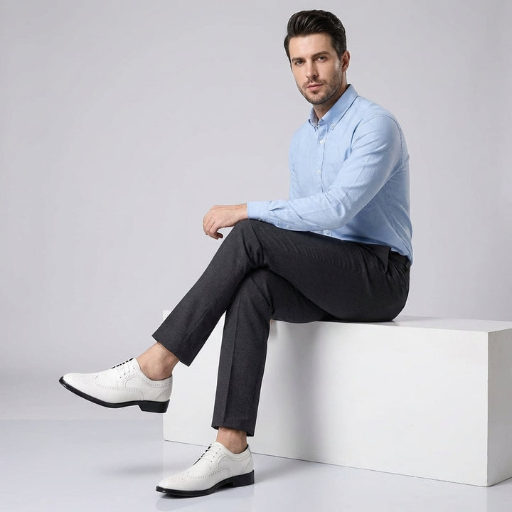 Men's Leather Oxford Shoes for Formal Occasions