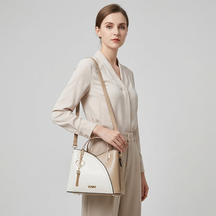 Luxetote – Vintage Patchwork PU Leather Handbag for Women
