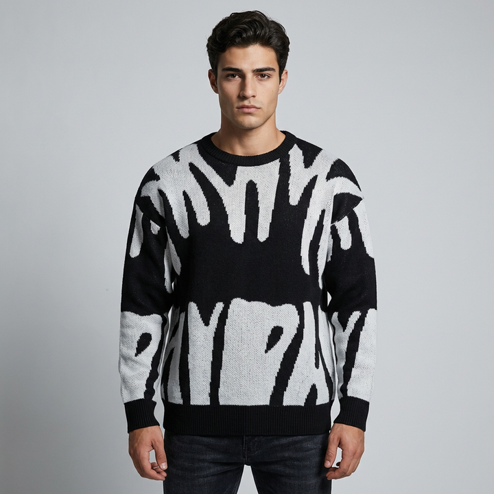 Casual Knit Pullover with Soft Texture and Modern Fit