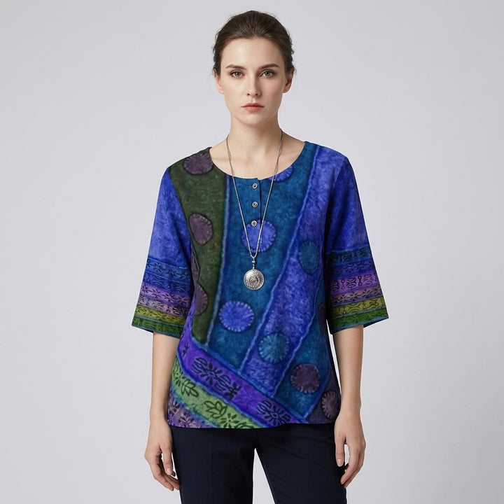 Elegant Round-Neck Top