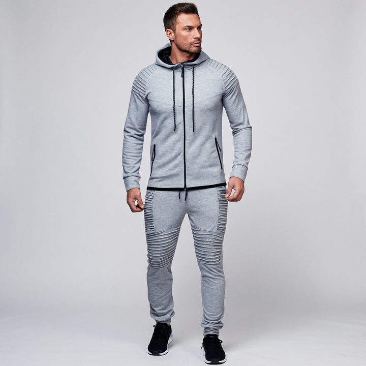 Casual Hooded Tracksuit for Men Modern Comfort Meets Functional Style