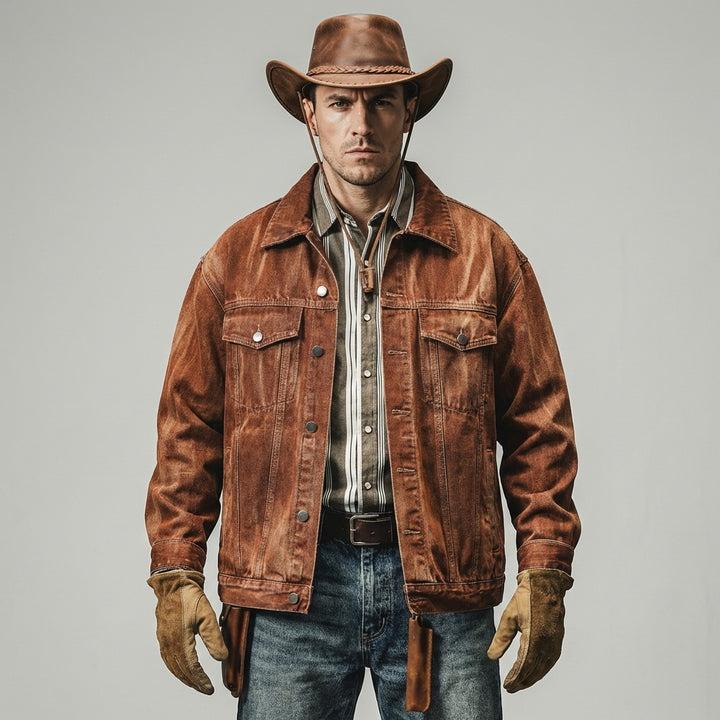 Denim Men's Jacket Classic Style Meets Modern Comfort
