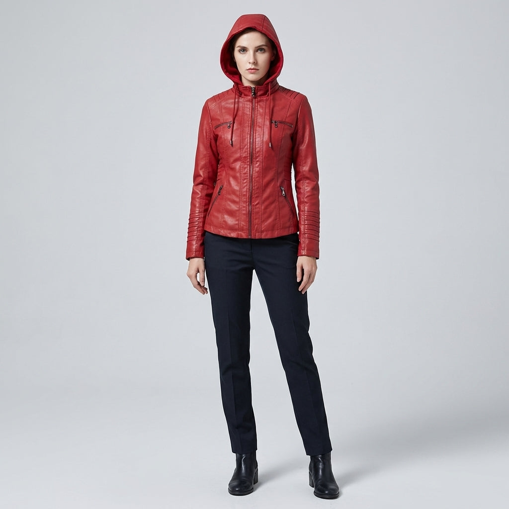 Leather Summer Jacket for Women Lightweight Elegance for Warm Days