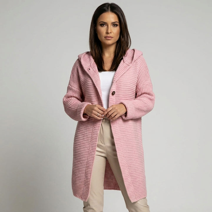 Cozy Knit Hooded Cardigan