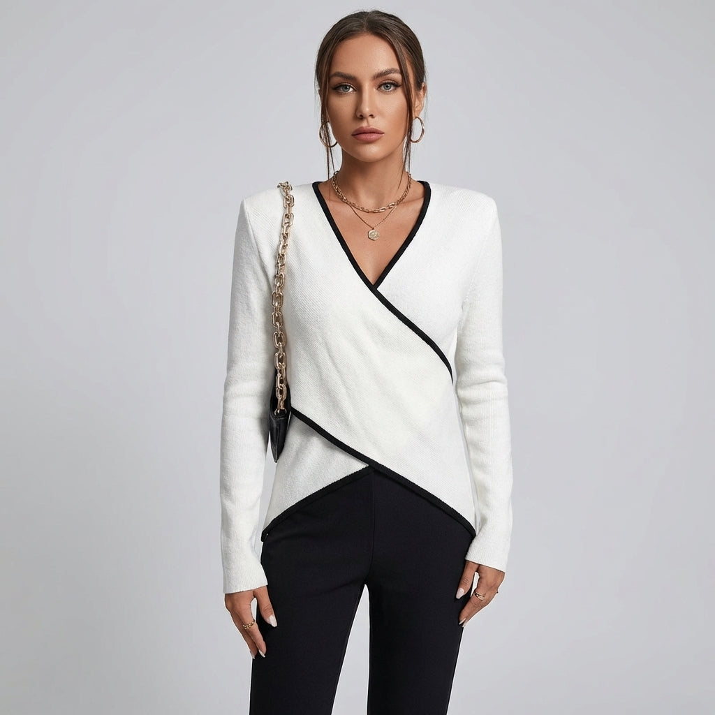 Women’s V-Neck Sweater  — Refined Knit Style