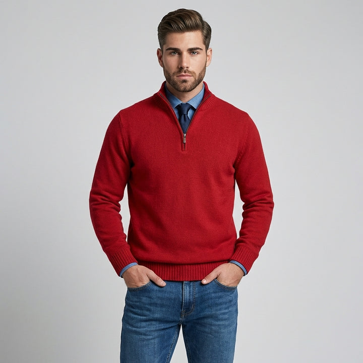 Men’s Half-Zip Sweater – Layered Style with Seasonal Appeal