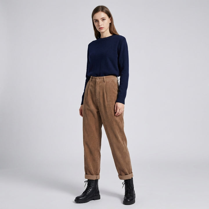 Women’s Corduroy Trousers  – Rich Texture with Casual Edge