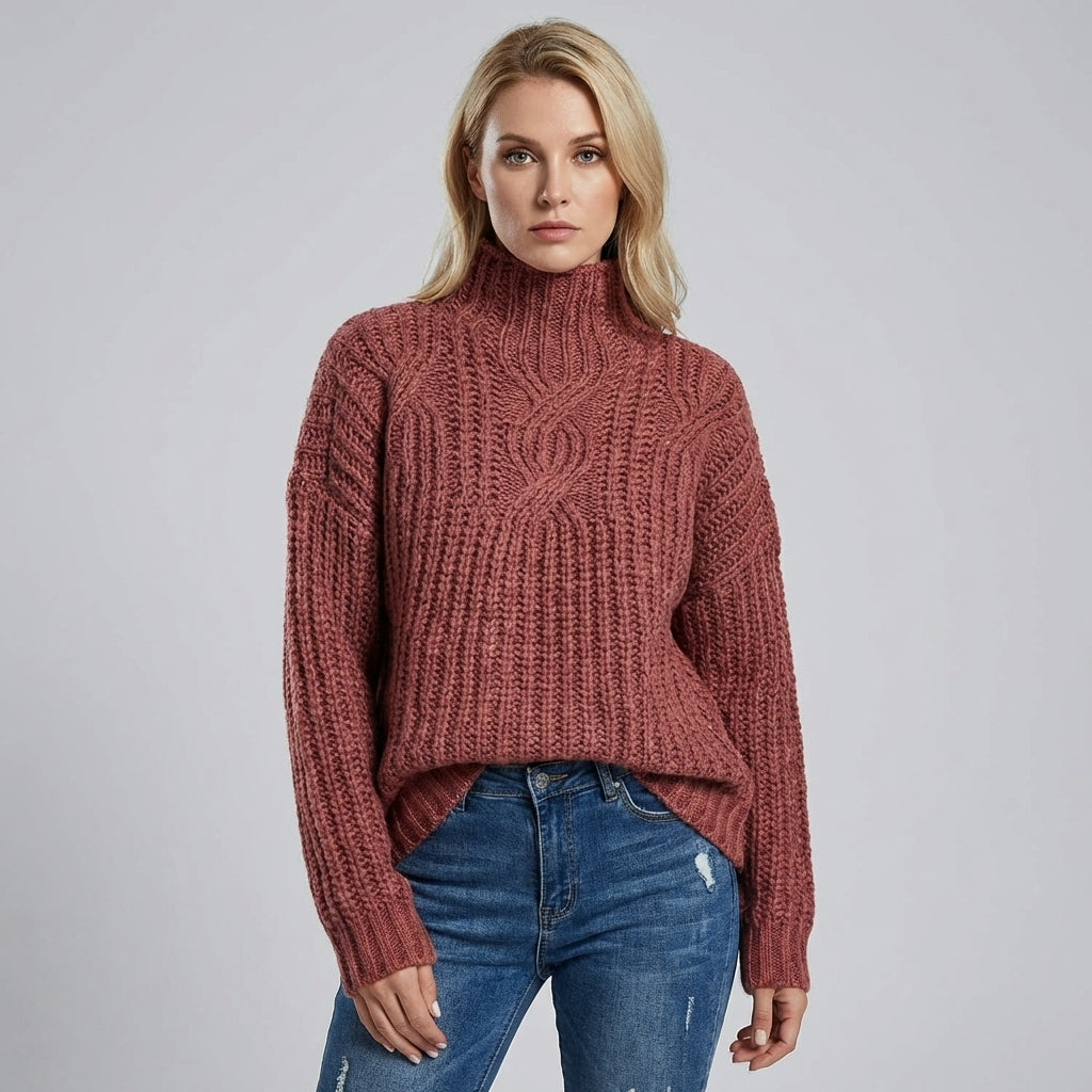 Women’s Elegant Knit Sweater – Subtle Texture with Refined Style