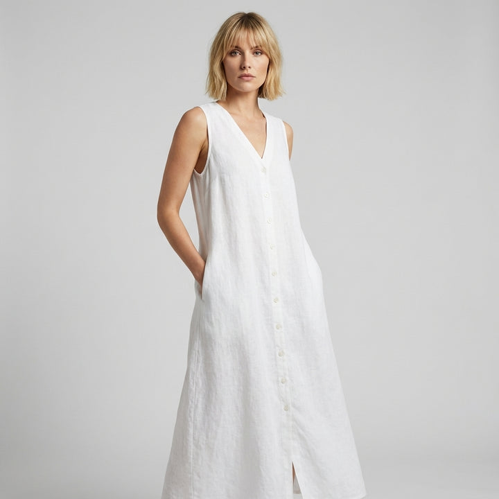 Women’s V-Neck Dress – Elegant Everyday Wear